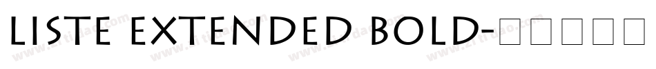 Liste Extended Bold字体转换
